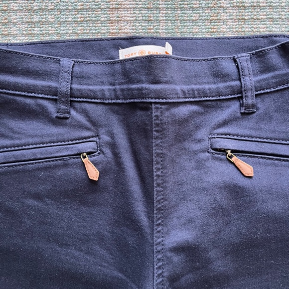 Tory Burch Navy Cotton Pants size 28 - Picture 2 of 6